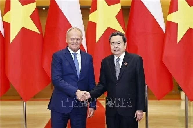 National Assembly President Tran Thanh Man meets with Polish Prime Minister Donald Tusk in Hanoi National Assembly President Tran Thanh Man meets with Polish Prime Minister Donald Tusk in Hanoi