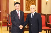Tổng Bí thư, Chủ tịch nước tiếp Thủ tướng Lào Thongloun Sisoulith