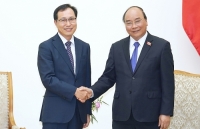 Thủ tướng Nguyễn Xuân Phúc tiếp Tổng Giám đốc Tổ hợp Samsung tại Việt Nam