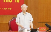 Tổng Bí thư, Chủ tịch nước Nguyễn Phú Trọng chủ trì phiên họp về chống tham nhũng