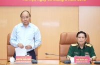 Thủ tướng Nguyễn Xuân Phúc làm việc với Bộ Quốc phòng