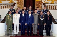 Thủ tướng tiếp các Trưởng đoàn dự Hội nghị Tư lệnh Cảnh sát ASEAN