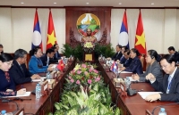 Chủ tịch Quốc hội Nguyễn Thị Kim Ngân hội đàm với Chủ tịch Quốc hội Lào Pany Yathotou