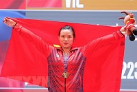 Đô cử Phạm Thị Hồng Thanh lập 3 kỷ lục mới ở SEA Games 31