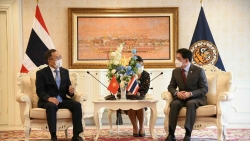Đại sứ Phan Chí Thành chào xã giao Phó Thủ tướng, Bộ trưởng Thương mại Thái Lan Jurin Laksanawisit