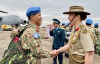 Australian aircraft flies Vietnam's second rotation of Military Field Hospital to South Sudan