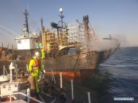 ​Cháy tàu đánh cá Hàn Quốc, 1 người Việt Nam thiệt mạng