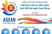Infographic: Việt Nam chủ trì, điều phối nhiều hoạt động trong Năm Chủ tịch ASEAN