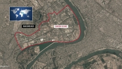 Ít nhất 2 quả tên lửa lao thẳng vào khu vực có Đại sứ quán Mỹ ở Iraq, thủ đô Baghdad rung chuyển