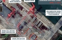 Chuyên gia Mỹ công bố ảnh vệ tinh về việc Trung Quốc chế tạo tàu sân bay thứ ba