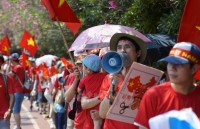 Người Việt tại Fukuoka, Hiroshima tuần hành phản đối Trung Quốc