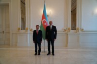 Đại sứ Ngô Đức Mạnh trình quốc thư lên Tổng thống Azerbaijan