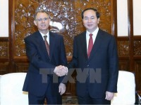 Chủ tịch nước Trần Đại Quang tiếp Đại sứ Moroco chào từ biệt