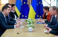 ​Thủ tướng Ukraine thảo luận với Hội đồng châu Âu về tình hình khu vực Azov