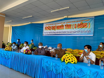 Tổ đình Phước Lâm: Phiên chợ nghĩa tình với món hàng 0 đồng giúp đỡ người dân vùng dịch