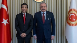 Đại sứ Trần Quang Tuyến chào từ biệt Chủ tịch Quốc hội và Bộ trưởng Quốc phòng Thổ Nhĩ Kỳ