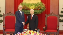 Tổng Bí thư, Chủ tịch nước Nguyễn Phú Trọng tiếp Thư ký Hội đồng An ninh Liên bang Nga