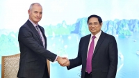 Thủ tướng Phạm Minh Chính tiếp Chủ tịch Đại học RMIT Australia
