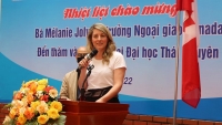 Bộ trưởng Bộ Ngoại giao Canada Mélanie Joly thăm Đại học Thái Nguyên