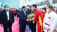 Thủ tướng Phạm Minh Chính động viên đoàn thể thao Việt Nam và kiểm tra công tác chuẩn bị SEA Games 31
