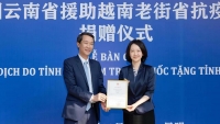 Tiếp nhận vật tư y tế do tỉnh Vân Nam, Trung Quốc trao tặng tỉnh Lào Cai