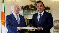 Đại sứ Nguyễn Hoàng Long trình Thư ủy nhiệm lên Tổng thống Ireland