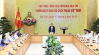 Thủ tướng Phạm Minh Chính: Báo chí là một trong những lực lượng trên tuyến đầu của các 'mặt trận'