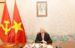 Tổng Bí thư, Chủ tịch nước Nguyễn Phú Trọng điện đàm với Tổng Bí thư, Chủ tịch nước Lào