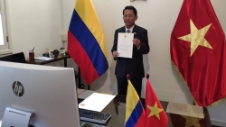 Đại sứ Việt Nam trình Thư ủy nhiệm lên Tổng thống Colombia theo hình thức trực tuyến