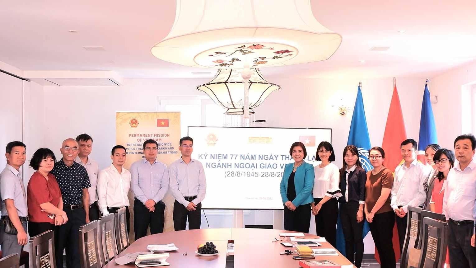 Phái đoàn Việt Nam tại Geneva kỷ niệm 77 năm Ngày thành lập ngành Ngoại giao
