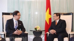 Thủ tướng Phạm Minh Chính gặp Chủ tịch Đảng Cộng sản Nhật Bản Shii Kazuo