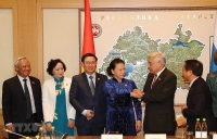 Chủ tịch Quốc hội gặp Chủ tịch Hội đồng Nhà nước Tatarstan, Liên bang Nga