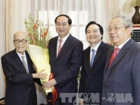 Chủ tịch nước thăm, chúc Tết các trí thức tiêu biểu của thủ đô Hà Nội