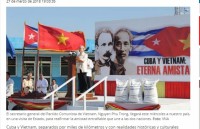 Truyền thông Cuba đưa tin đậm nét về chuyến thăm của Tổng Bí thư Nguyễn Phú Trọng