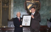Tổng Bí thư Nguyễn Phú Trọng nhận Bằng Tiến sĩ Danh dự tại Cuba