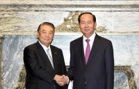 Chủ tịch nước Trần Đại Quang hội kiến Chủ tịch Hạ viện Nhật Bản