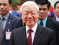 Tổng Bí thư Nguyễn Phú Trọng nói chuyện tại ĐHQG Lào