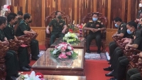 Bộ đội Biên phòng Quảng Trị chúc Tết cổ truyền Bunpimay lực lượng vũ trang Lào 2 tỉnh Salavan và Savannakhet