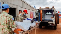 Bệnh viện dã chiến cấp 2 số 3 của Việt Nam tại Nam Sudan xử trí ban đầu thành công ca đột quỵ não