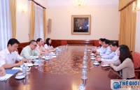 Thứ trưởng thường trực Bùi Thanh Sơn tiếp Đoàn công tác tỉnh Đồng Tháp