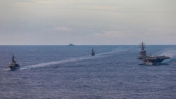 Nhật Bản triển khai 3 tàu tập trận chống ngầm ở Biển Đông