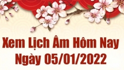 Lịch âm 5/1, âm lịch hôm nay Thứ Tư ngày 5/1/2022 tốt hay xấu?