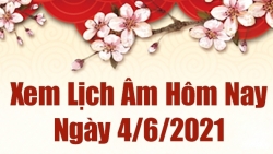Lịch âm 4/6 - Xem âm lịch hôm nay thứ 6 ngày 4/6/2021 chính xác nhất - Lịch vạn niên 4/6/2021