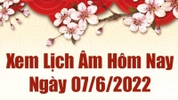 Lịch âm 7/6, âm lịch hôm nay Thứ Ba ngày 7/6/2022 tốt hay xấu? Lịch vạn niên 7/6/2022