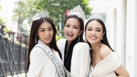 Top 3 Hoa hậu Hoàn vũ Việt Nam 2022 đội vương miện giao lưu khán giả