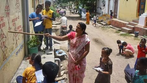 Ấn Độ: Độc đáo hình thức học ngoài trời thời dịch Covid-19