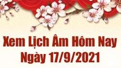 Lịch âm 17/9, xem âm lịch hôm nay thứ 6 ngày 17/9/2021 chính xác nhất. Lịch vạn niên
