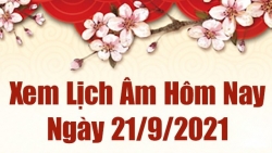 Lịch âm 21/9, Xem âm lịch hôm nay thứ 3 ngày 21/9/2021 chính xác nhất. Lịch vạn niên