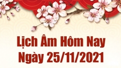 Lịch âm 25/11, Xem âm lịch hôm nay Thứ Năm ngày 25/11/2021 tốt hay xấu?