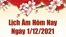 Lịch âm 1/12, âm lịch hôm nay Thứ Tư ngày 1/12/2021 tốt hay xấu?